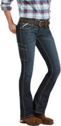 Produktbild von Ariat Rebar DuraStretch Reithose für Damen in Blau aus Baumwolle