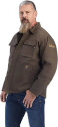 Produktbild von Ariat Rebar Herren Jacke aus Baumwolle mit Sherpa-Futter wasserabweisend Braun Größe L