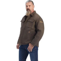 Produktbild von Ariat Rebar Herren Winterjacke aus wasserabweisendem Duracanvas mit Sherpa-Futter Braun XL