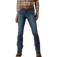 Produktbild von Ariat Rebar HR Riveter Reitjeans Damen Blau Baumwolle Größe S