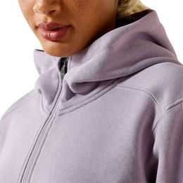 Ariat Rebar Lightweight Logo Fleece Hoodie Damen Lila Größe S – Bild 1 von 5