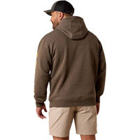 Produktbild von Ariat Rebar Lightweight Logo Hoodie Fleece Pullover Herren Braun