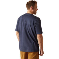 Produktbild von Ariat Rebar Reitshirt Herren aus Baumwolle Blau XL