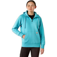 Produktbild von Ariat Rebar Skill Fleece Hoodie Damen Wasserabweisend Blau Türkis
