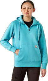 Produktbild von Ariat Rebar Skill Fleece Hoodie Damen Wasserabweisend Blau Türkis