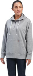 Produktbild von Ariat Rebar Skill Set Hoodie Damen Grau aus Baumwolle wasserabweisend