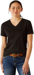 Produktbild von Ariat Rebar T-Shirt aus Baumwolle für Damen in Schwarz Größe M