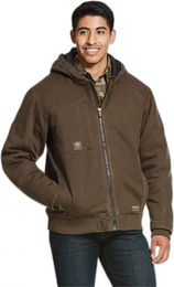 Produktbild von Ariat Rebar Washed Herren Winterjacke aus Baumwolle wasserdicht braun Größe L