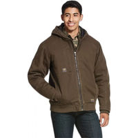 Produktbild von Ariat Rebar Washed Herren Winterjacke aus Baumwolle wasserdicht braun Größe L