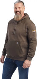 Produktbild von Ariat Rebar Workman Duracanvas Hoodie für Herren aus Baumwolle wasserabweisend Braun Größe S