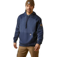 Produktbild von Ariat Rebar Workman Duracanvas Hoodie Kapuzensweatshirt für Herren aus Baumwolle Blau Größe S wasserabweisend