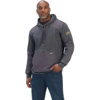 Produktbild von Ariat Rebar Workman Duracanvas Hoodie Kapuzensweatshirt für Herren aus Baumwolle Grau Größe S wasserabweisend