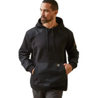 Produktbild von Ariat Rebar Workman Duracanvas Hoodie Kapuzensweatshirt für Herren aus Baumwolle wasserabweisend Schwarz Größe S