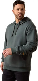 Ariat Rebar Workman Graphic Kapuzensweatshirt für Herren aus Baumwolle und Polyester – Bild 1 von 1