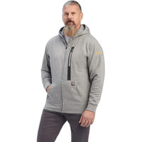 Produktbild von Ariat Rebar Workman Hoodie für Herren aus Baumwolle grau wasserabweisend Größe S