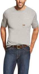 Produktbild von Ariat Rebar Workman Reitshirt für Herren in Grau Größe L