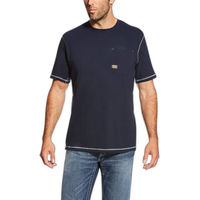 Produktbild von Ariat Rebar Workman T-Shirt für Herren aus Baumwolle Blau Größe L