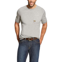 Produktbild von Ariat Rebar Workman T-Shirt für Herren aus Baumwolle Grau Größe M