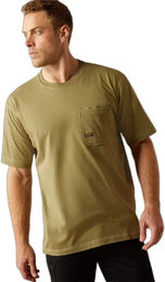 Produktbild von Ariat Rebar Workman T-Shirt für Herren aus Baumwolle Grün Größe M