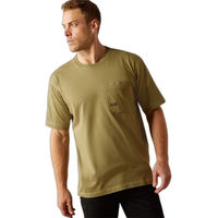 Produktbild von Ariat Rebar Workman T-Shirt für Herren aus Baumwolle Grün Größe S