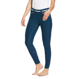 Produktbild von Ariat Reithose Heritage Elite Grip für Damen in Blau aus Nylon-Baumwoll-Mischung wasserabweisend