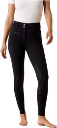 Ariat Reithose Tri Factor Allure Full Grip für Damen in Schwarz mit Silikon Grip und wasserabweisender Funktion – Bild 1 von 3