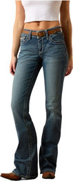 Ariat Reithose Whipstitch für Damen aus Baumwolle in Grau und Blau Größe 29 R – Bild 1 von 3