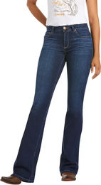 Produktbild von Ariat Reitjeans Damen Ultra Stretch Perfect Rise Katie Flare Blau 25 Short