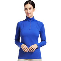Produktbild von Ariat Reitshirt Baselayer Auburn 1/4 Zip Funktionsshirt Blau Größe S