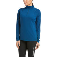Produktbild von Ariat Reitshirt Baselayer Auburn 1/4 Zip Funktionsshirt Blue Opal XS