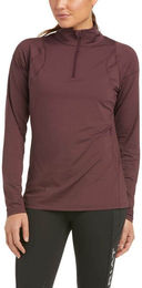 Ariat Reitshirt Baselayer Auburn 1/4 Zip Funktionsshirt Braun Größe L – Bild 1 von 1