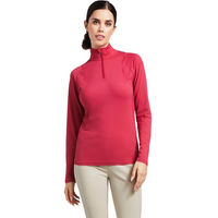 Produktbild von Ariat Reitshirt Baselayer Auburn 1/4 Zip Funktionsshirt Rot XS