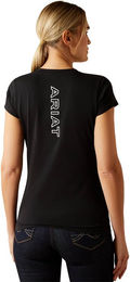 Ariat Reitshirt Damen aus Bio-Baumwolle Schwarz Größe S – Bild 1 von 7