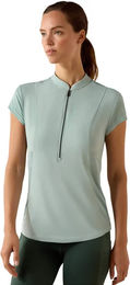 Produktbild von Ariat Reitshirt Damen mit 1/2 Reißverschluss Blau Größe L