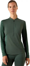 Ariat Reitshirt Damen mit 1/2 Reißverschluss Grün Größe M – Bild 1 von 1