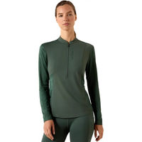 Produktbild von Ariat Reitshirt Damen mit 1/2 Reißverschluss Grün Größe M