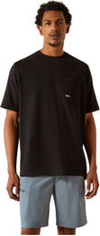 Ariat Reitshirt Hardhead T-Shirt für Herren aus Baumwolle Schwarz XL – Bild 1 von 5