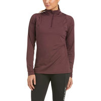Produktbild von Ariat Reitshirt Longsleeve Baselayer Auburn 1/4 Zip Braun XL