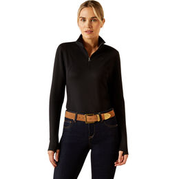 Produktbild von Ariat Reitshirt Lucent Damen Winter Langarmshirt Schwarz Bluesign Polyester