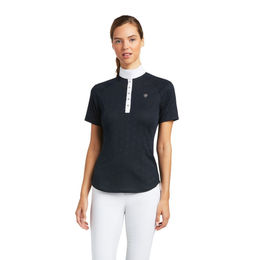 Produktbild von Ariat Reitshirt Showstopper Damen Kurzarm Weiß wasserabweisend