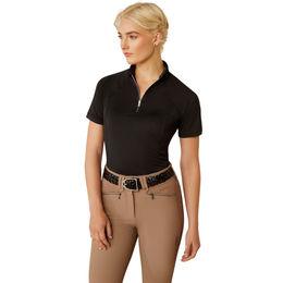 Produktbild von Ariat Reitshirt Soquel 1/4 Zip Damen Schwarz