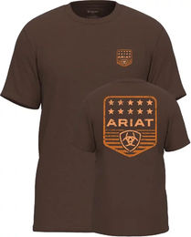 Produktbild von Ariat Reitshirt Stripe Patriotic für Herren in Braun Größe M