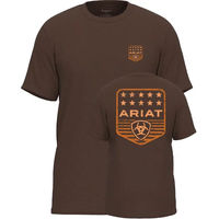 Produktbild von Ariat Reitshirt Stripe Patriotic für Herren in Braun Größe XXL
