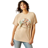 Produktbild von Ariat Ride On Reitshirt für Damen aus Baumwolle Beige XXL