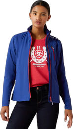 Produktbild von Ariat Rion Team StretchShell Insulated Damen Reitjacke wasserabweisend Blau