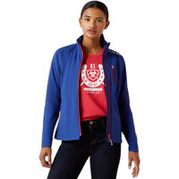 Produktbild von Ariat Rion Team StretchShell Insulated Damen Reitjacke wasserabweisend Blau