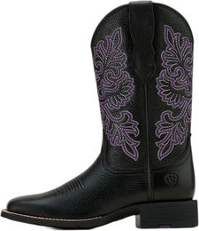 Ariat Round Up Reitstiefel aus Leder für Damen in Schwarz Größe 38 – Bild 1 von 1