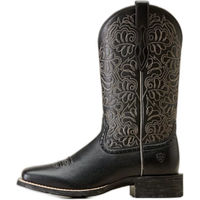 Produktbild von Ariat Round Up Remuda Westernstiefel aus Leder für Damen in Schwarz Größe 38,5
