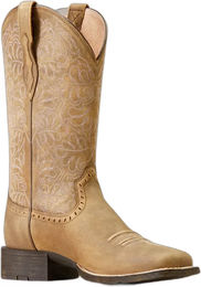 Produktbild von Ariat Round Up Remuda Westernstiefel Damen aus Leder in Braun und Beige Größe 37