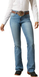 Produktbild von Ariat Rowyn Bootcut-Reitjeans für Damen High Rise Blau Größe 28 Short